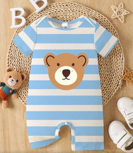 Bear Striped Romper