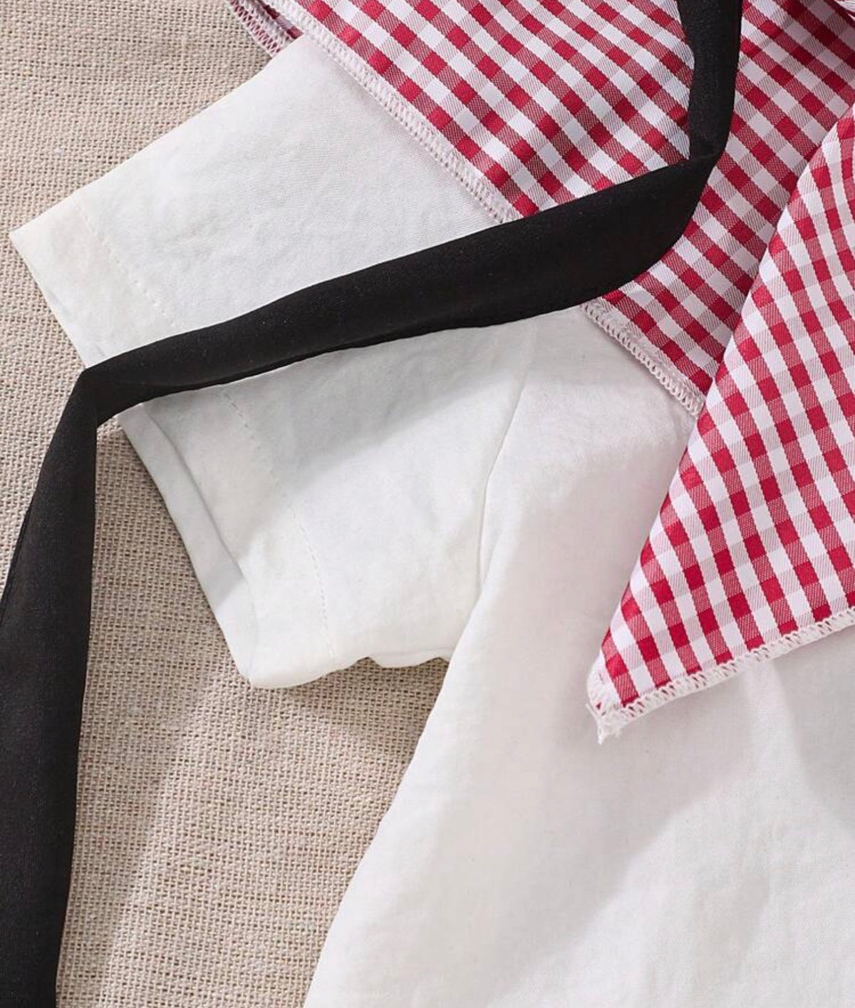 3pcs Casual Plaid Shirt & Headscarf Set; 1pc Baby Boy Stylish Long Solid Color Shirt With Detachable Headband