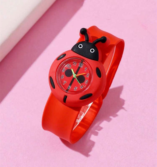Cute Football Pattern Quartz Children Cartoon Slap Watch