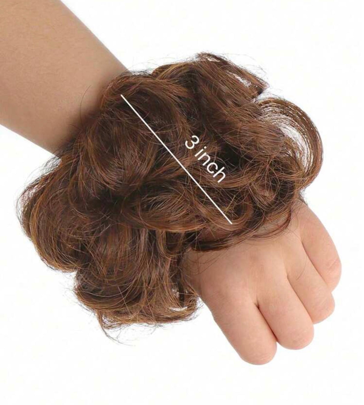 2pcs Synthetic Curly Hair Bun Pieces