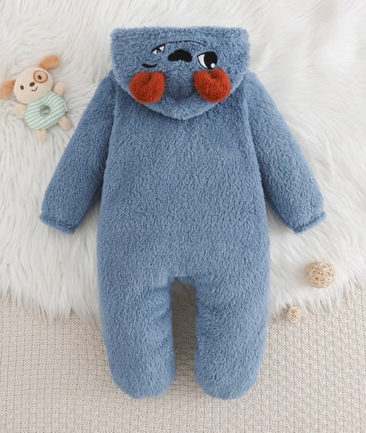 Zipper Long Sleeve One-Piece Winter Jumpsuit