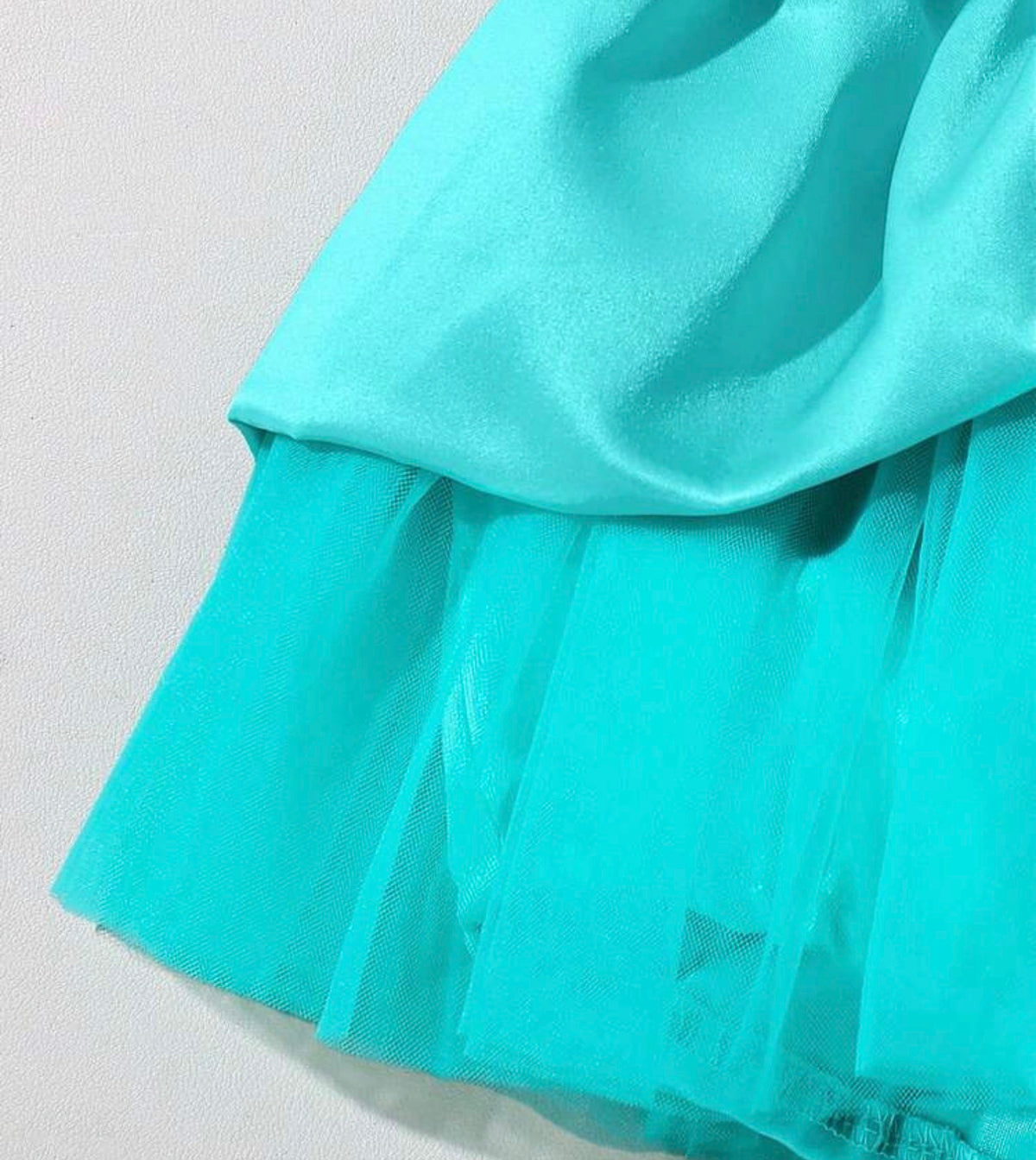 Princess Blue Court Tulle Gemstone Dress