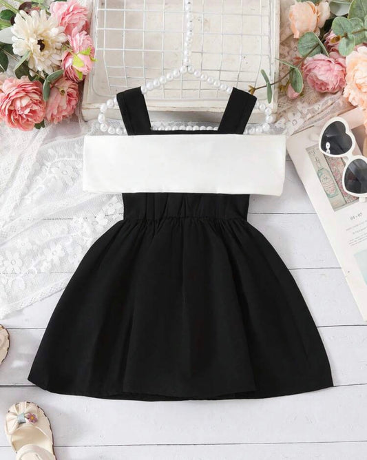 Block bib dress