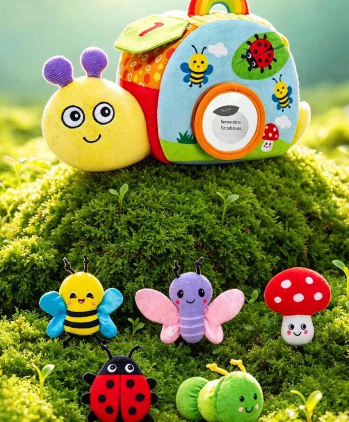 1pc Portable Plush Snail House Toy