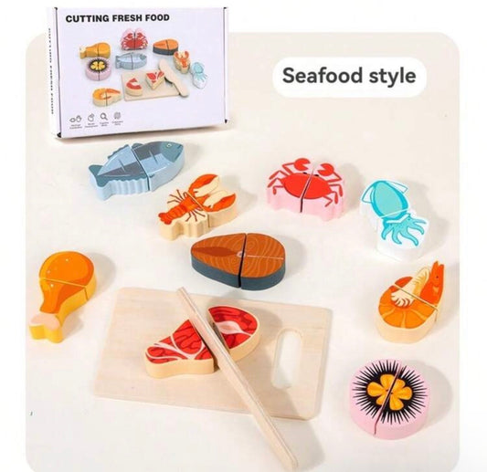 Children's Wooden Realistic Food Toys