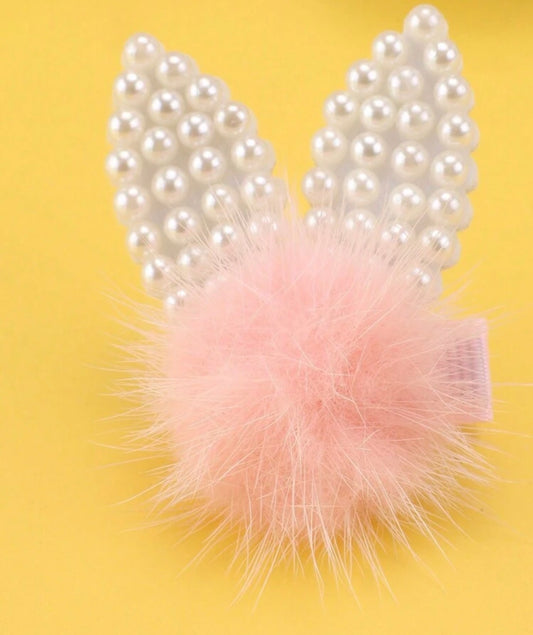 2pcs EasterBunny Bow Hair Clips