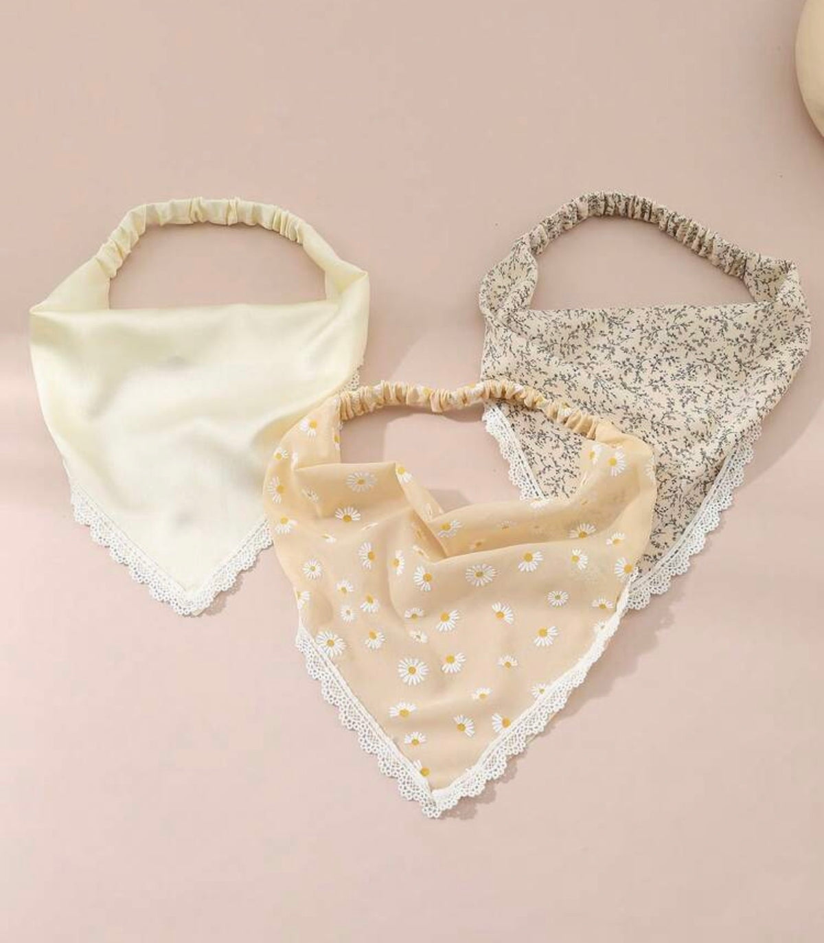 3pcs Lace Headband Elastic Headwrap