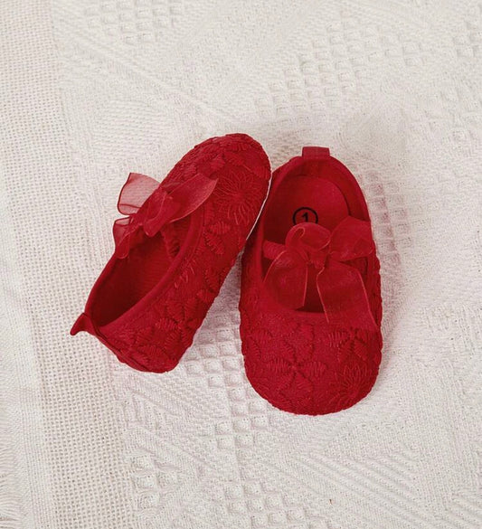 1 Pair Girls' Embroidered Lace Elastic Band