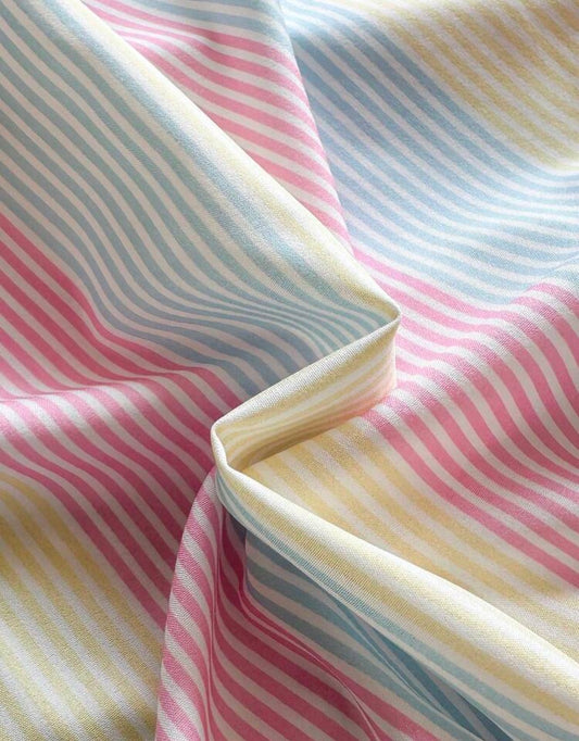 Floral ribbon Patchwork Striped A-line