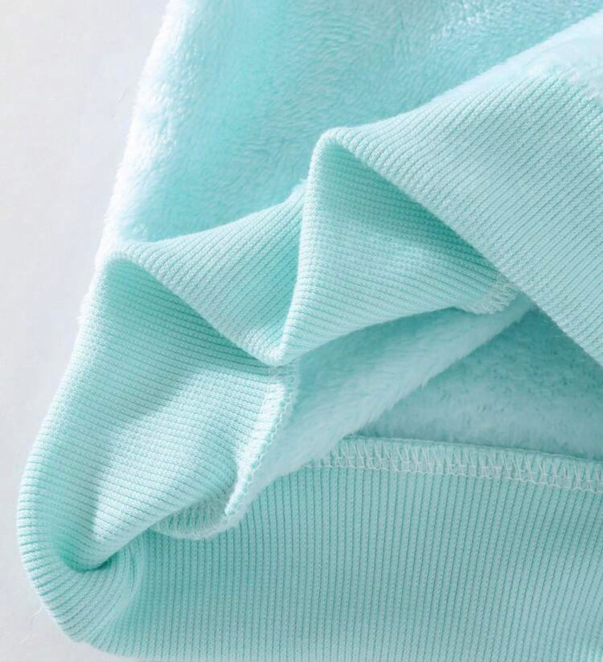 2pcs Sweatshirt Jogger Pants Fuzzy Plush Long Sleeve