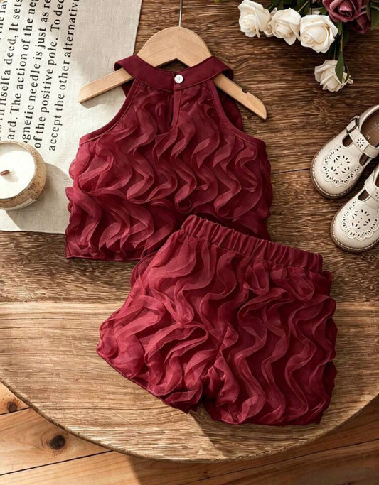 2pcs Tank Top + Casual Loose Shorts