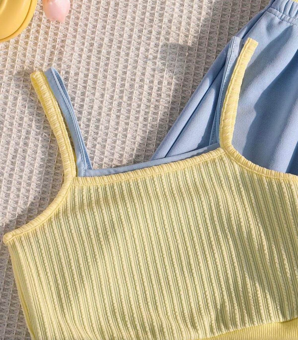 2pcs/Set Sleeveless Top & Pants Set