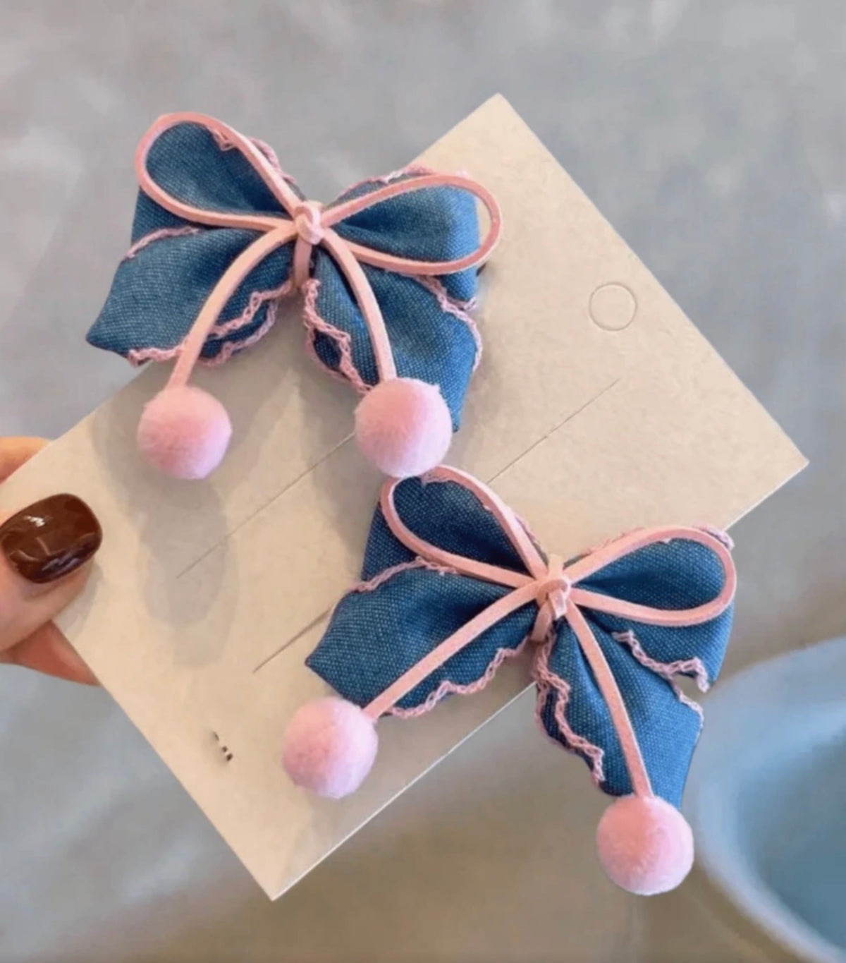 2pcs Bowknot Hair Clips