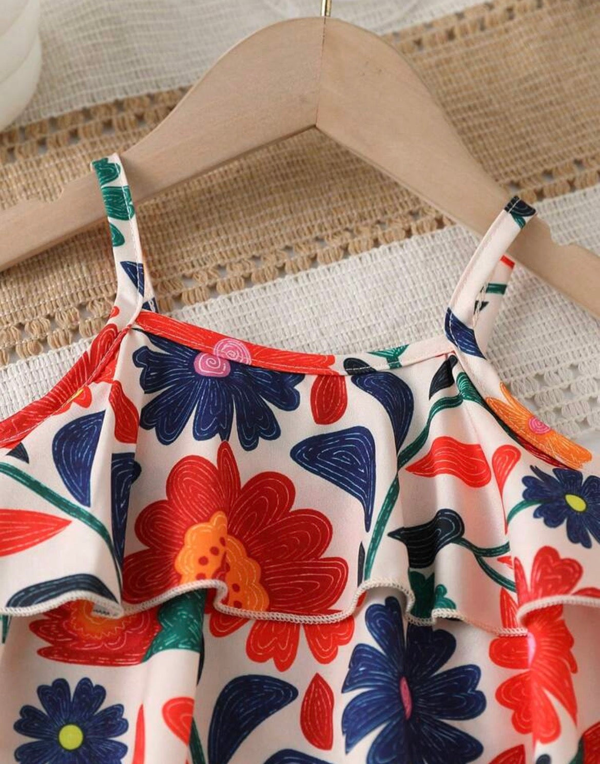 Floral Camisole top And wide leg pant