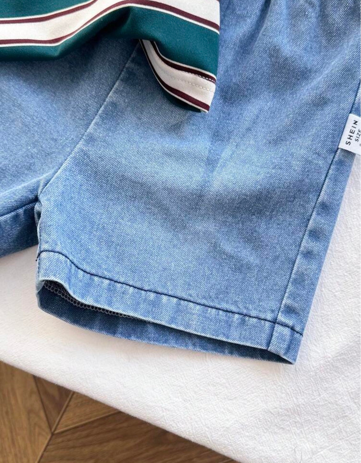 Baby Boy Blue White Stripe Outfit