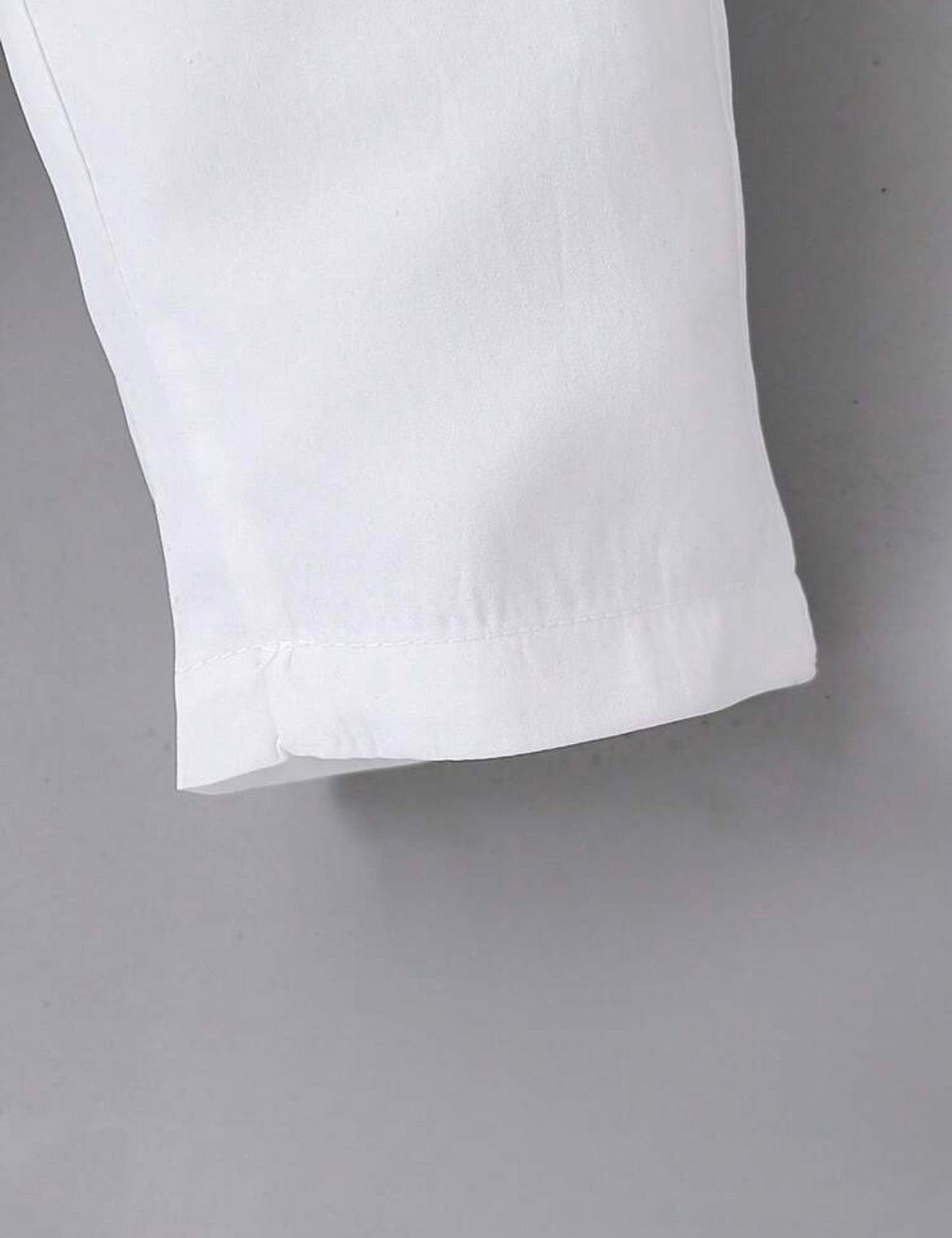 Christening White Shirt+bib overall suit
