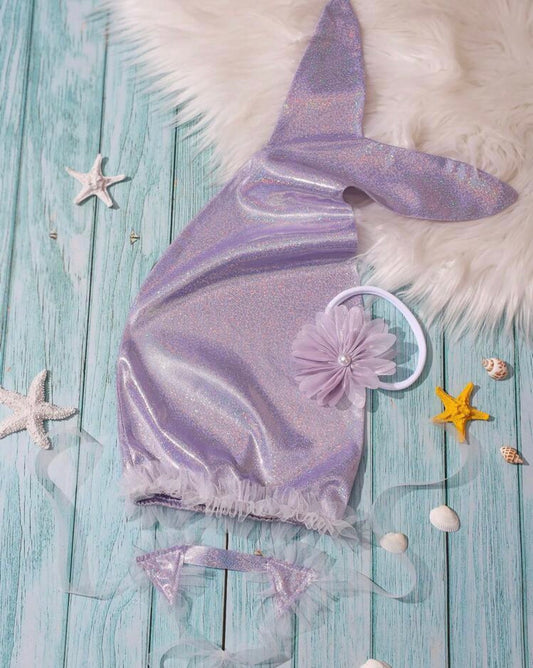 Shiny Mermaid Fish Tail Hem Photography Prop
