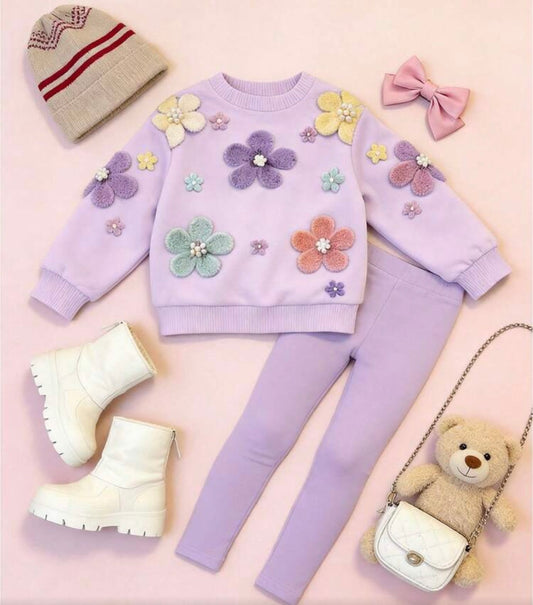 Sweatshirt And Leggings 2 Pieces Set