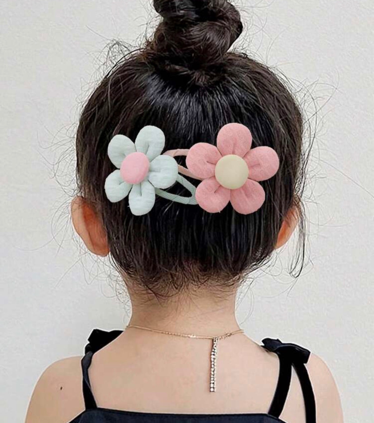 10pcs Fabric Flower Hair Clips