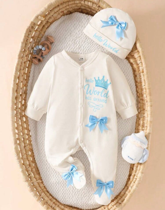 3D bow body suit with cap