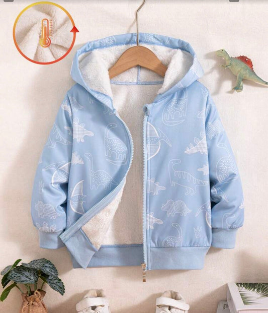 Zip-Up Hooded Fleece Jacket
