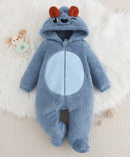 Zipper Long Sleeve One-Piece Winter Jumpsuit