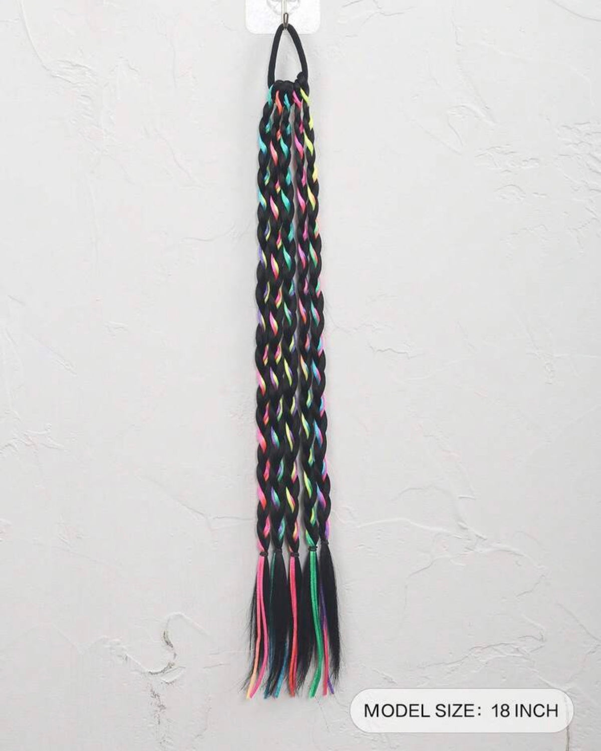 1 Pc/2 Pcs Synthetic Colorful Hip Hop Braided Ponytail Extension -