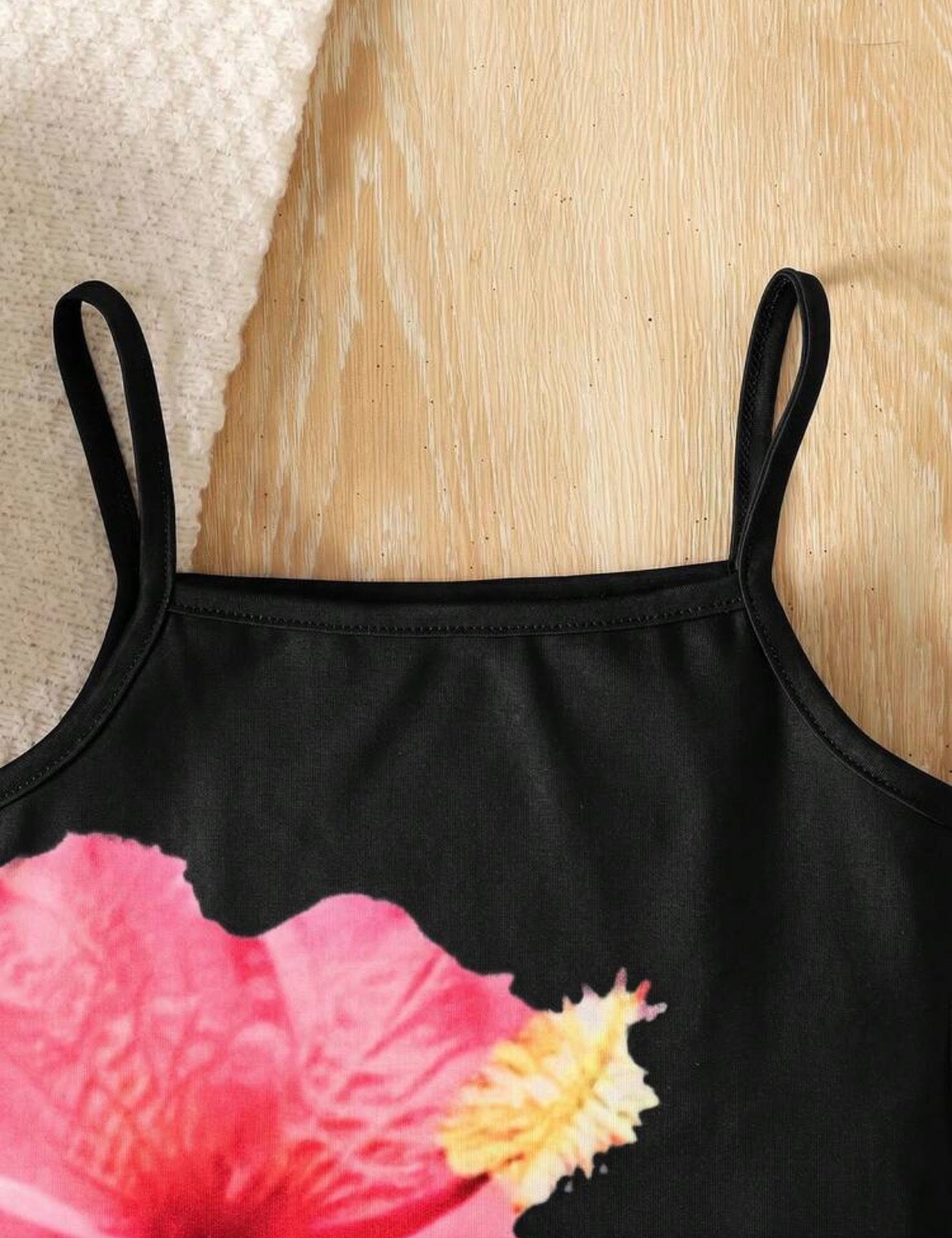 Floral Print Spaghetti Strap Dress