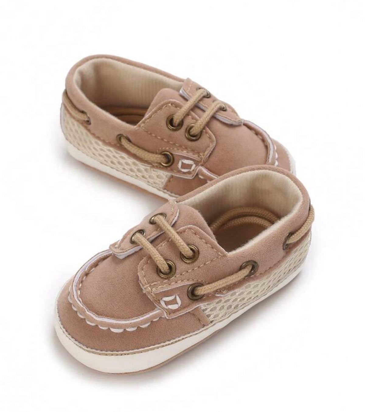 Vintage Lace-Up Infant Bean Boat