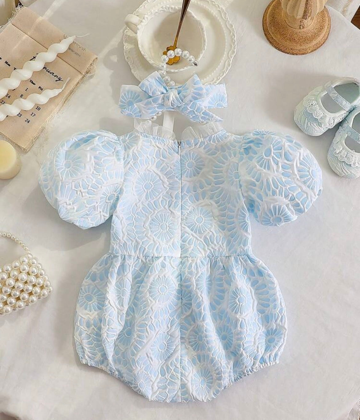 Floral frock with hairband