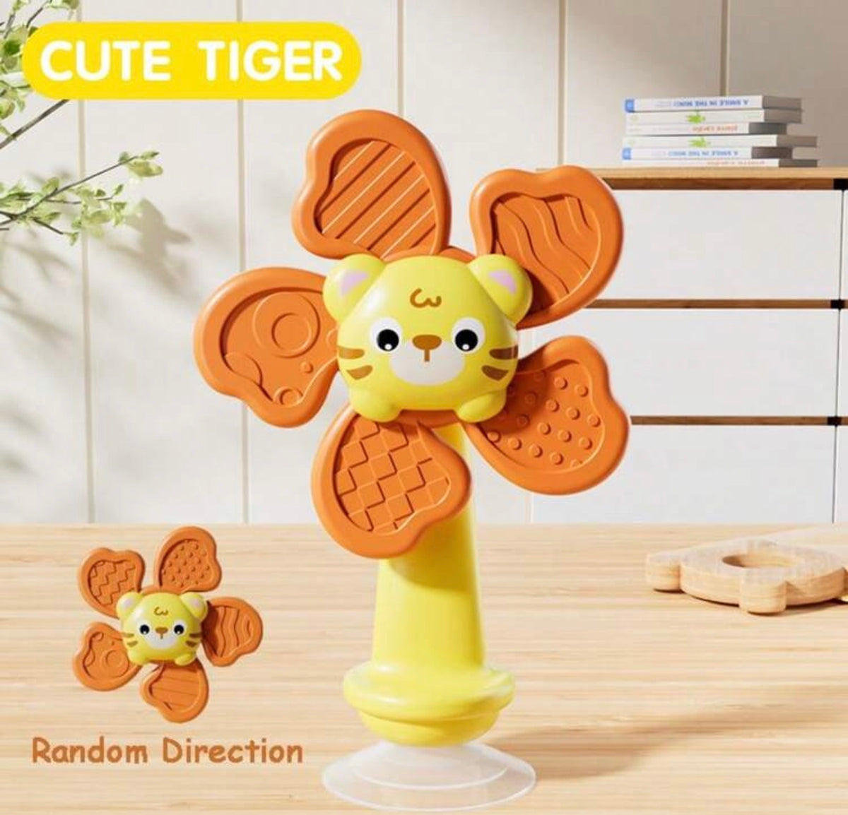 Sensory Toys With Suction Cup - Movable Rattle