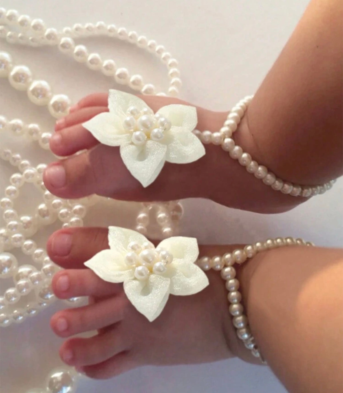 Baby Flower Anklet, Photography Props
