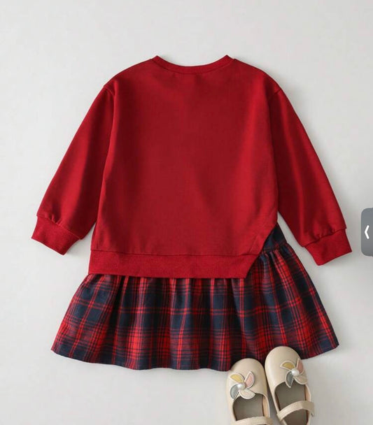 Strawberry Pattern Knitted Soft Round Neck Long Sleeve