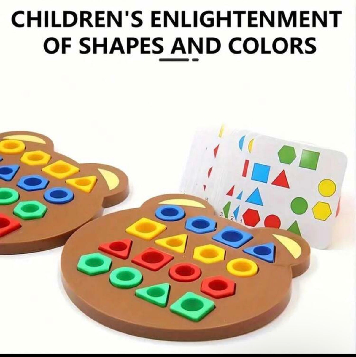 1pc Geometric Shapes Matching Pair Game