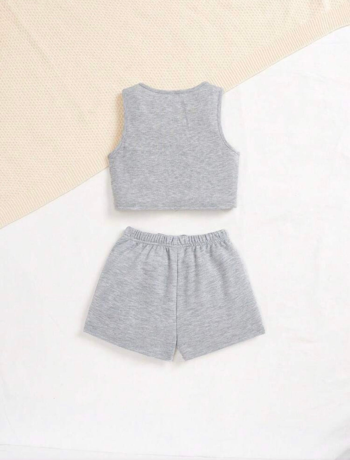 Casual Loose Solid Color 2 Pieces Set