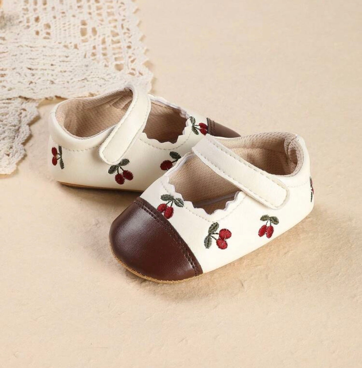 1 Pair Girls Colorblock Cartoon Bow Shoes