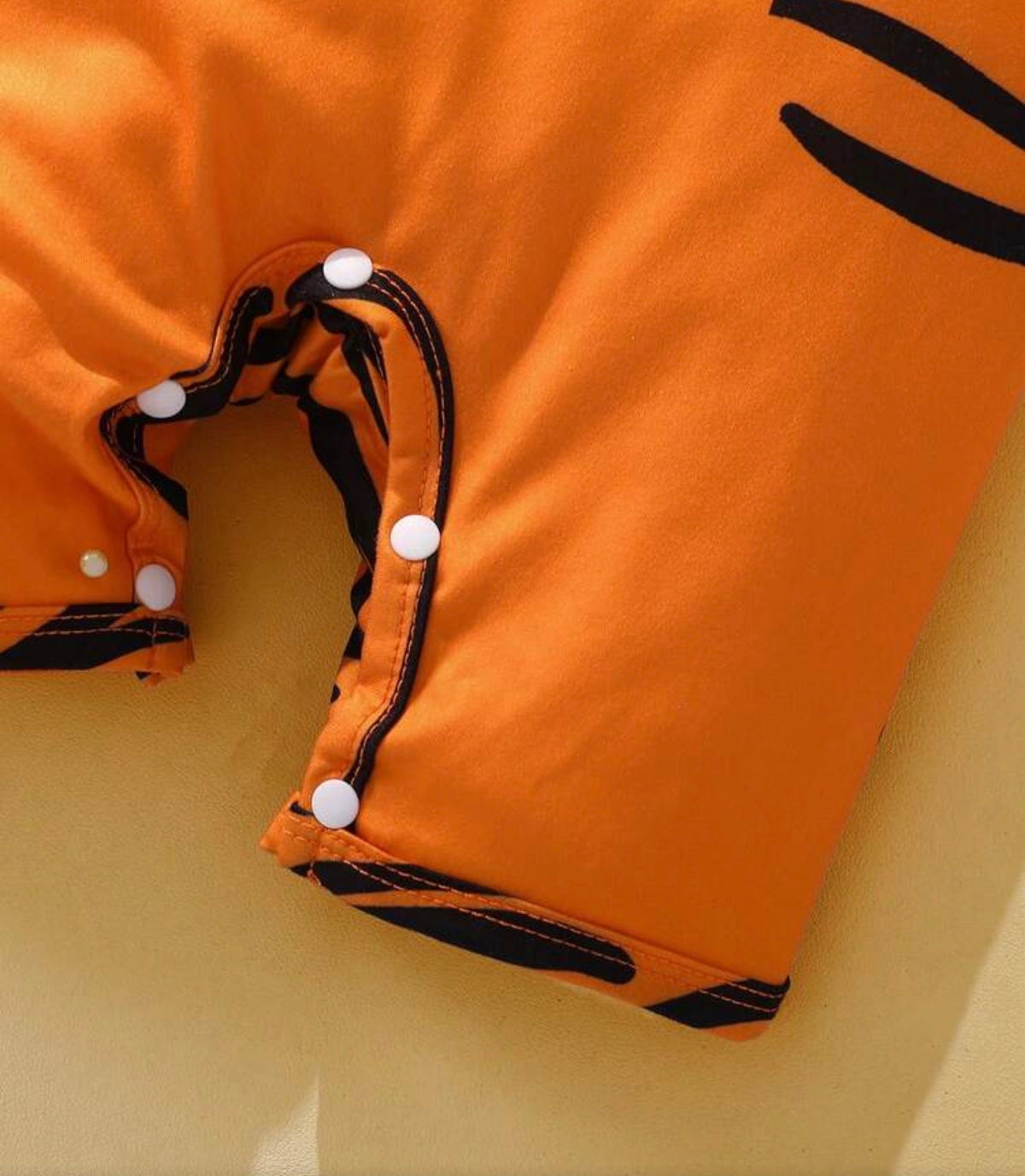 2pcs/Set Short Sleeve Tiger Romper + Hat Set,