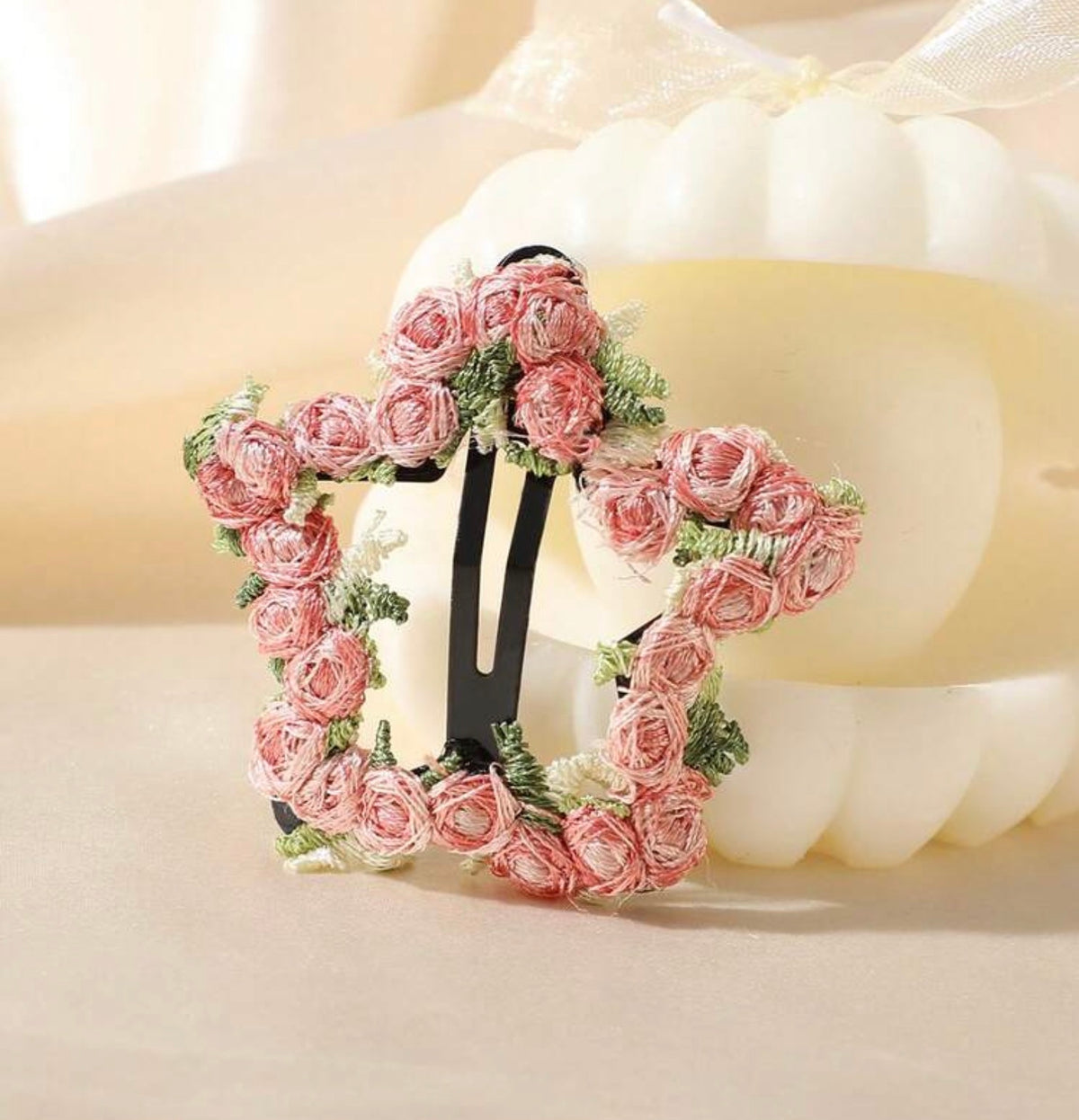 3PCS Bohemian Style Pink Floral Star