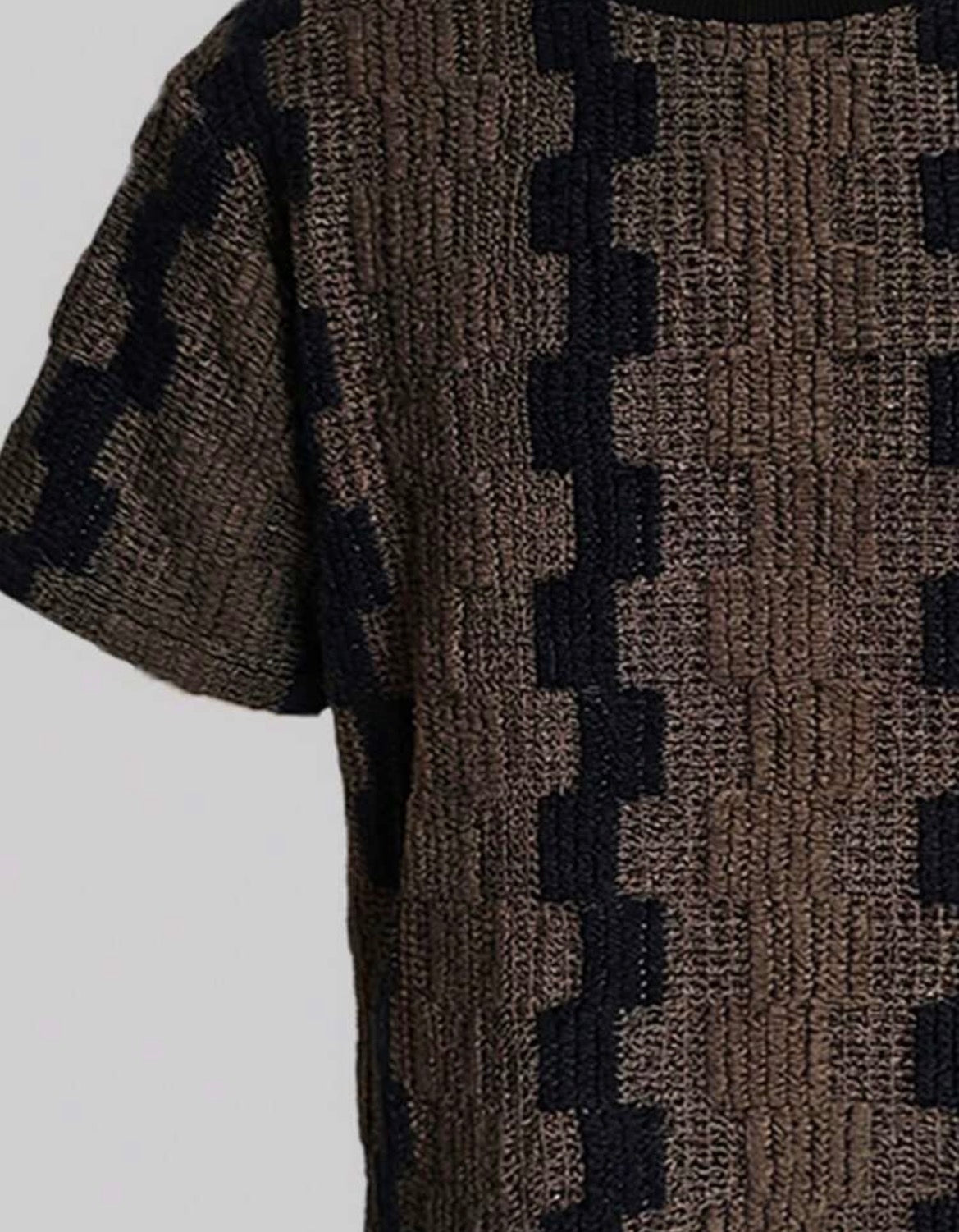 Plaid Round Neck Short Sleeve T-Shirt And Shorts Set,