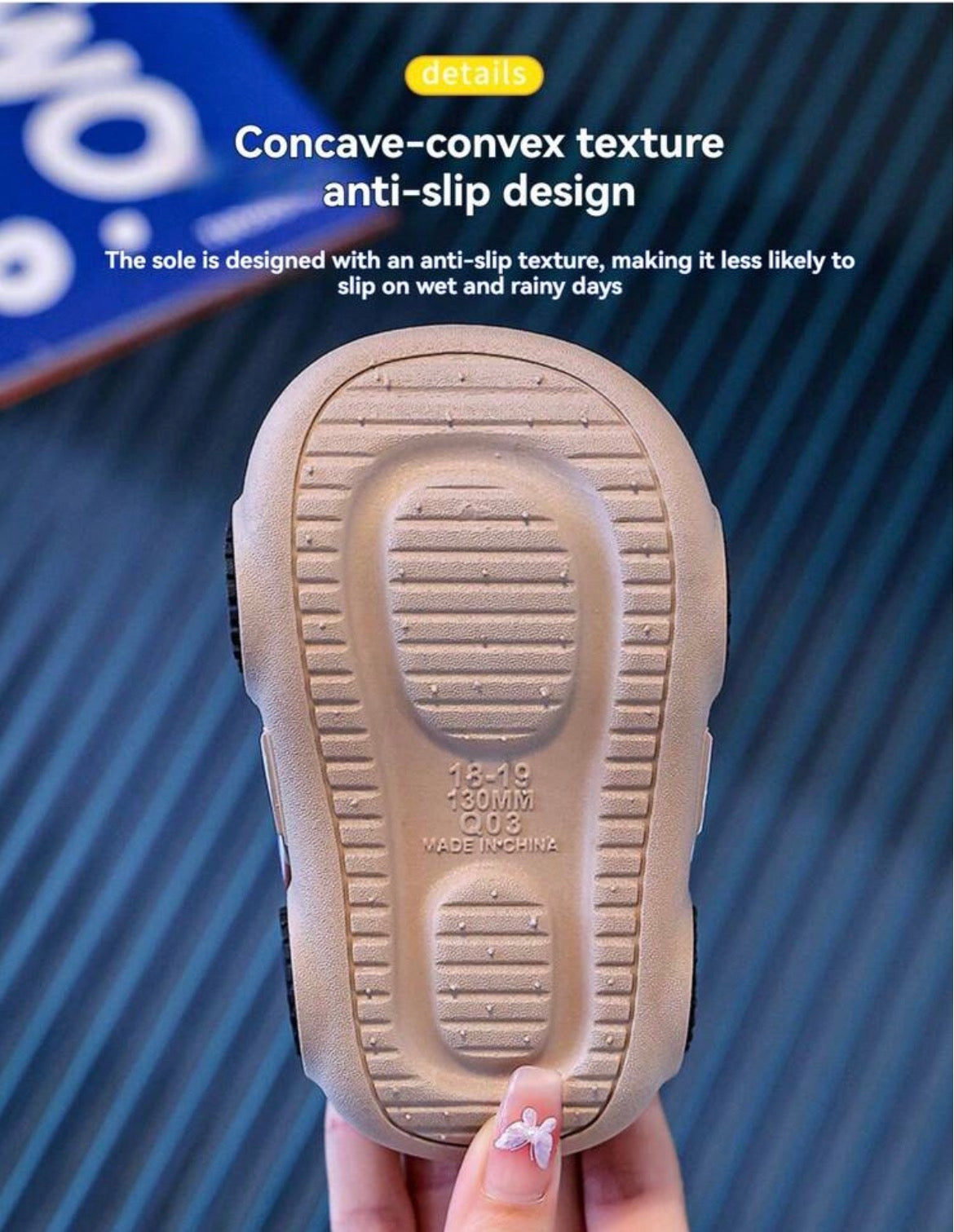 Holey Sole Non-Slip Cartoon Slippers