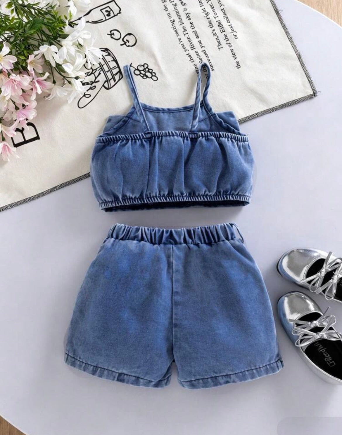 Bow Camisole Top And Bow Set