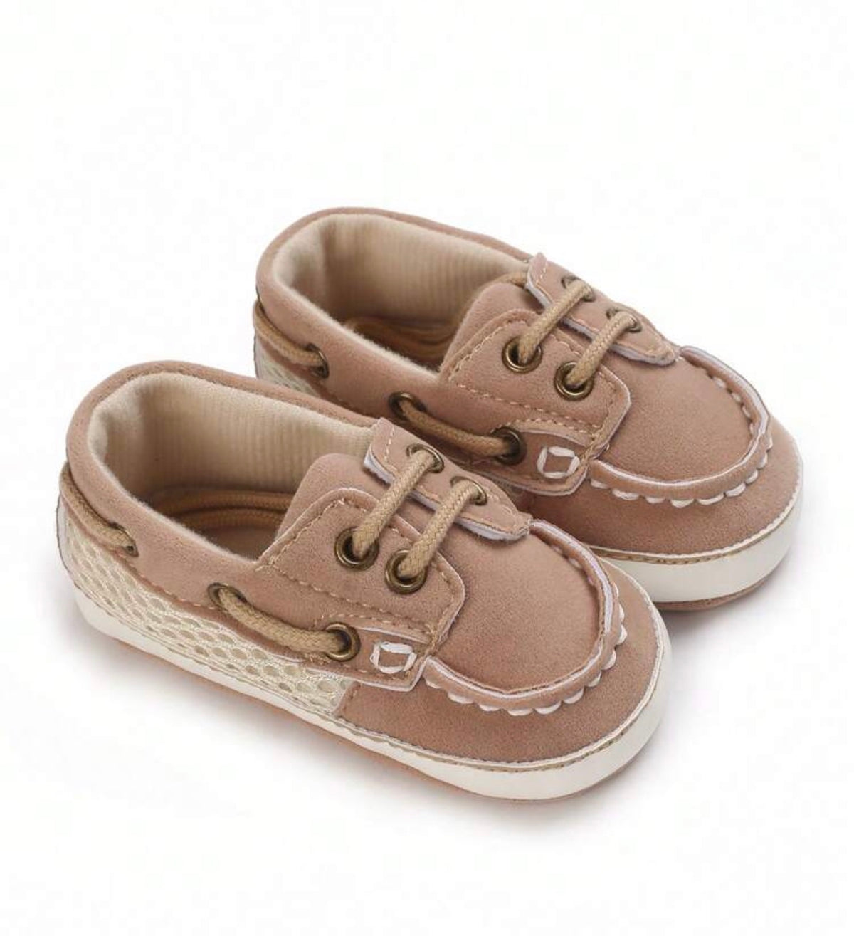 Vintage Lace-Up Infant Bean Boat