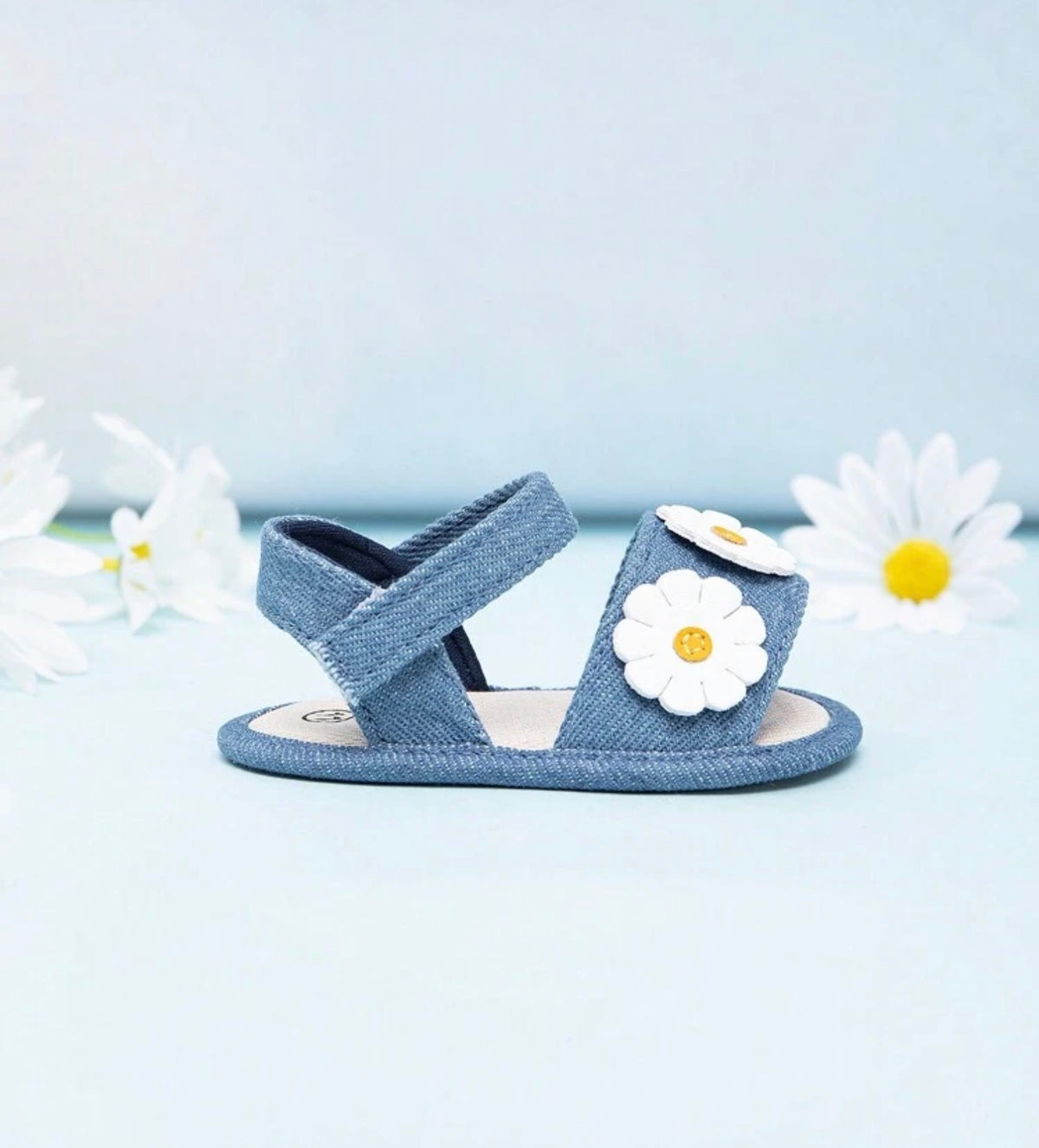 Floral Canvas Soft Bottom Infant Sandals