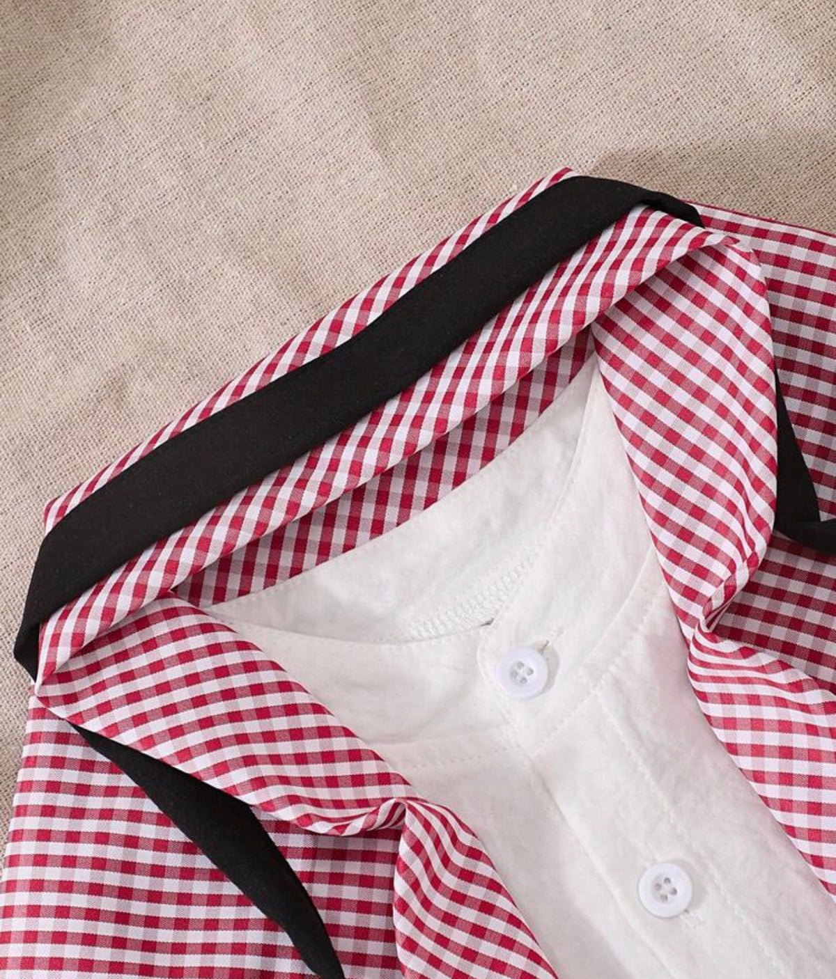 3pcs Casual Plaid Shirt & Headscarf Set; 1pc Baby Boy Stylish Long Solid Color Shirt With Detachable Headband