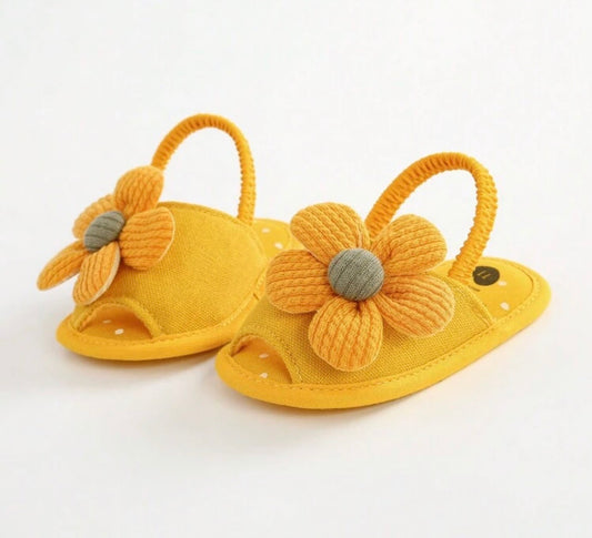 Infant Girls' Summer Sandals, Flower & Bow Decor