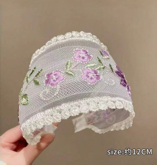 Embroidered Floral Headband