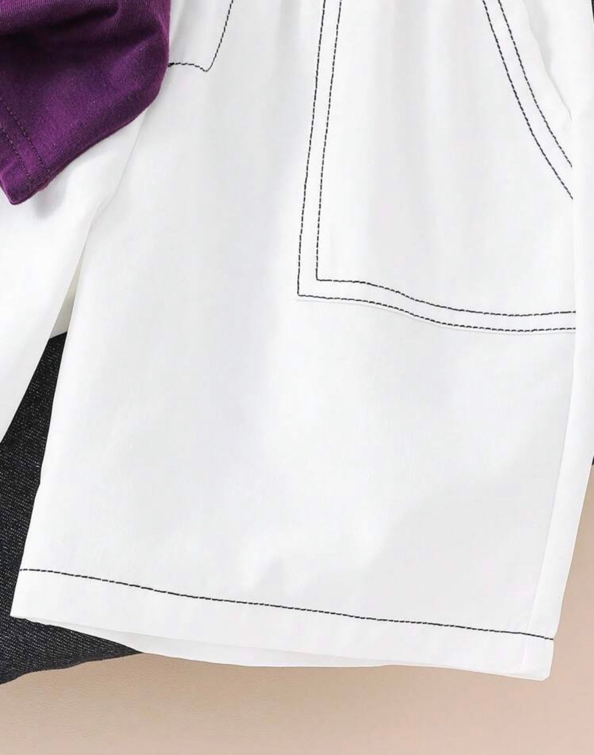 Byeori 2pcs/Set Letter Print Short Sleeve Polo Shirt And Pocket Shorts