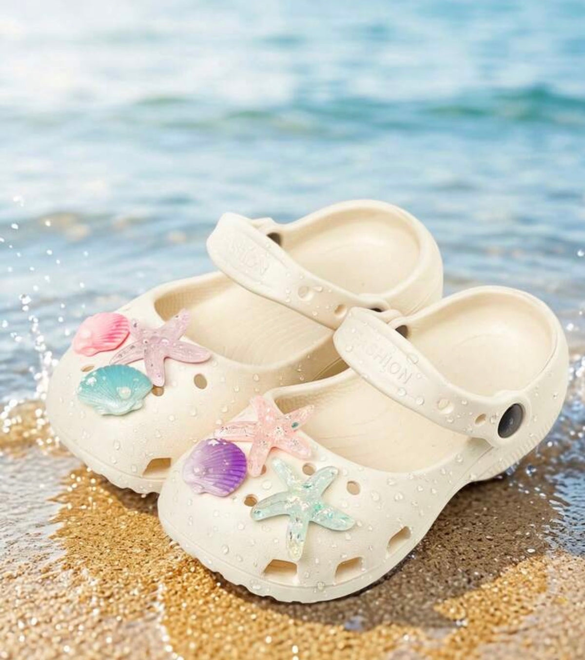 White Mary Jane EVA Clogs