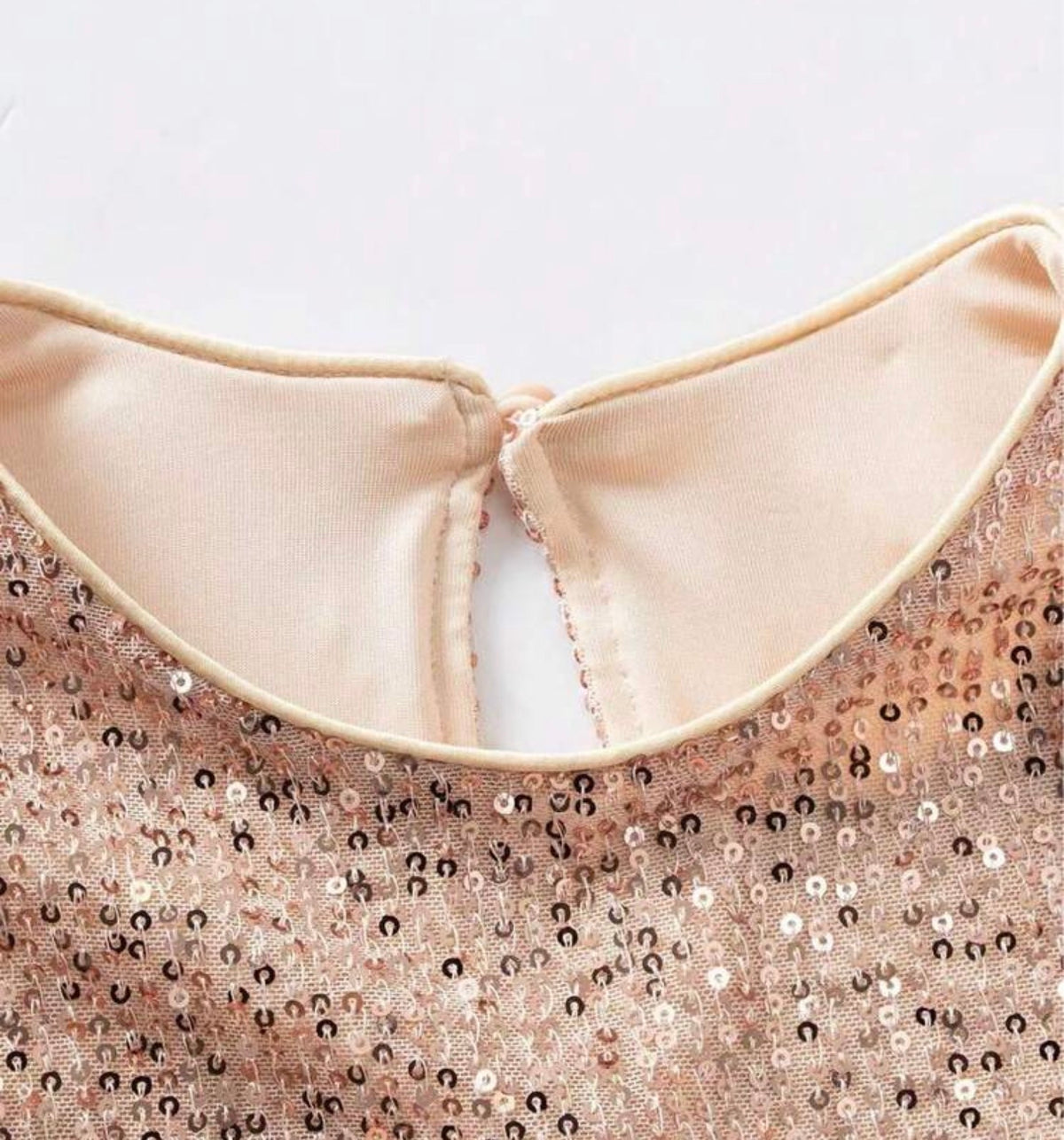 Contrast Sequin Mesh Hem Party Dress