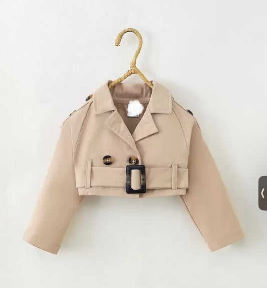 Double Breasted Buckle Detail Raglan Sleeve Belted Coat Fall